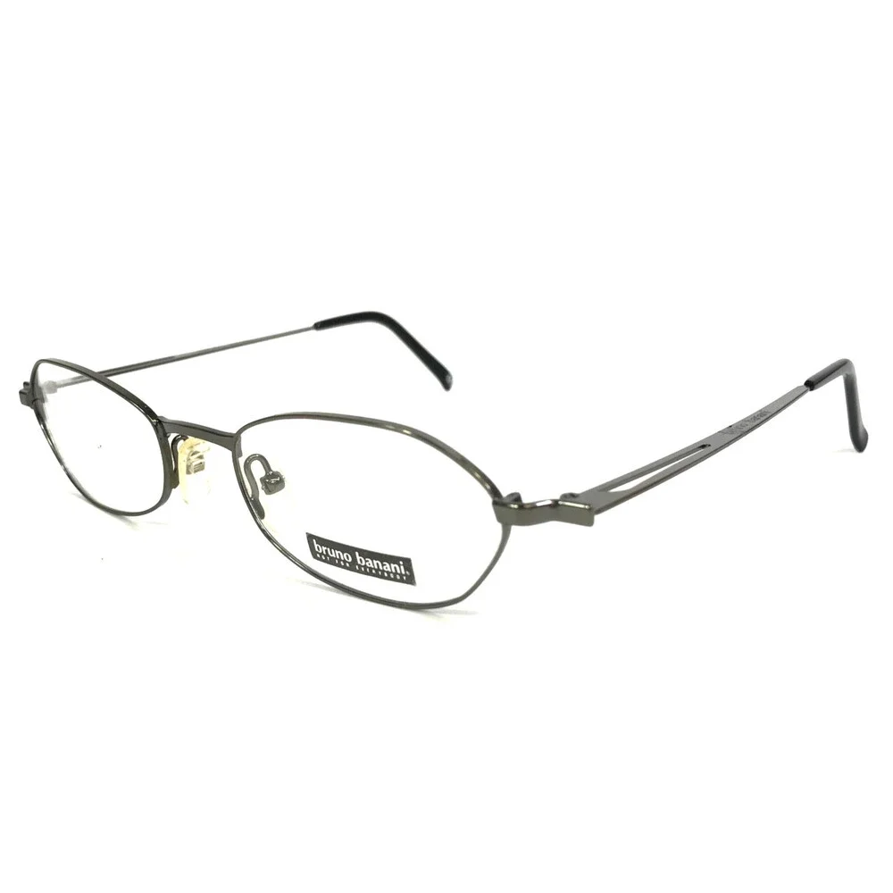 Bruno Banani Eyeglasses Frames BB-016 016 Gunmetal Oval Wire Rim 50-20-135